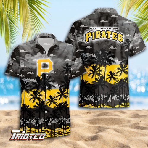 Pittsburgh Pirates 3D Button 3D Button Hawaiian Shirt Gift for Men Dad Father Gift for Men Dad Father Trending Summer.
