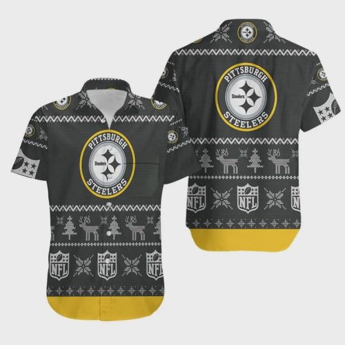Pittsburgh Steelers Winter Knit Hawaiian Shirt