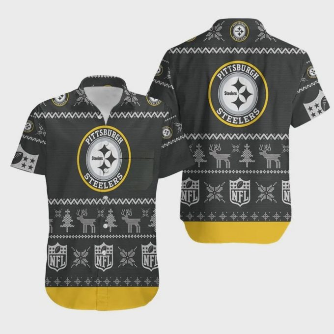 Pittsburgh Steelers Winter Knit Hawaiian Shirt