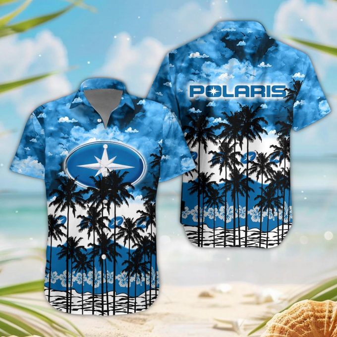 Polaris 3D Button Hawaii Shirt Gift for Men Dad Father