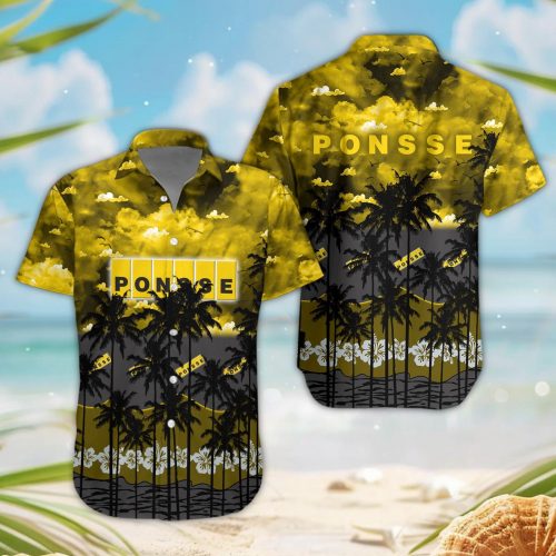 Ponsse 3D Button Hawaii Shirt Gift for Men Dad Father