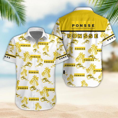 Ponsse 3D Button 3D Button Hawaiian Shirt Gift for Men Dad Father Gift for Men Dad Father