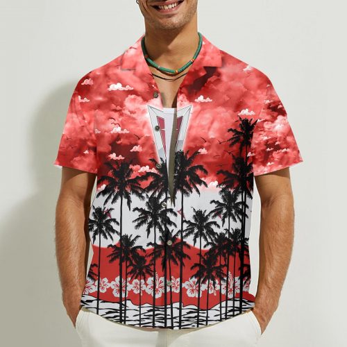 Pontiac 3D Button Hawaii Shirt Gift for Men Dad Father