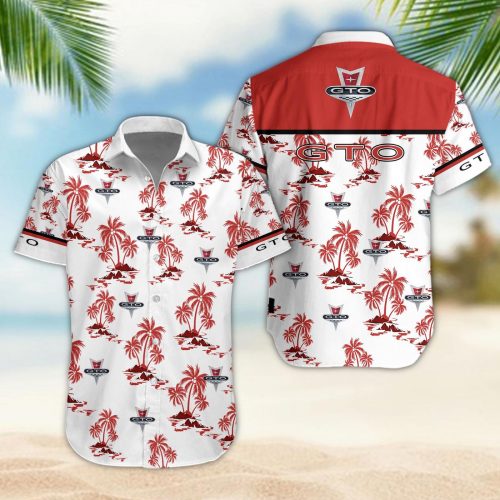 Pontiac GTO 3D Button 3D Button Hawaiian Shirt Gift for Men Dad Father Gift for Men Dad Father