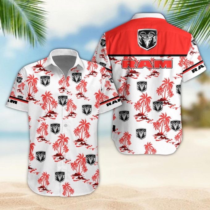 Ram truck 3D Button 3D Button Hawaiian Shirt Gift for Men Dad Father Gift for Men Dad Father