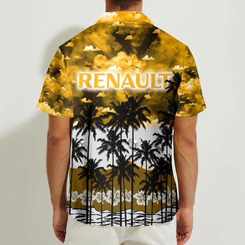 Renault 3D Button Hawaii Shirt Gift for Men Dad Father
