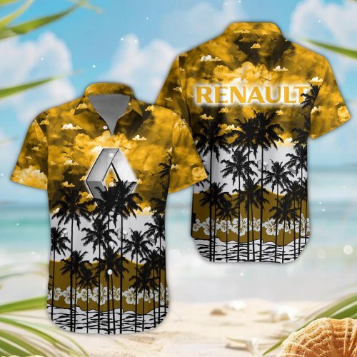 Renault 3D Button Hawaii Shirt Gift for Men Dad Father