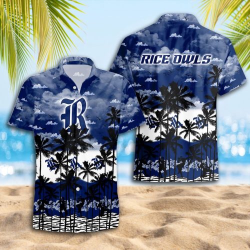 Rice Owls 3D Button 3D Button Hawaiian Shirt Gift for Men Dad Father Gift for Men Dad Father Trending Summer