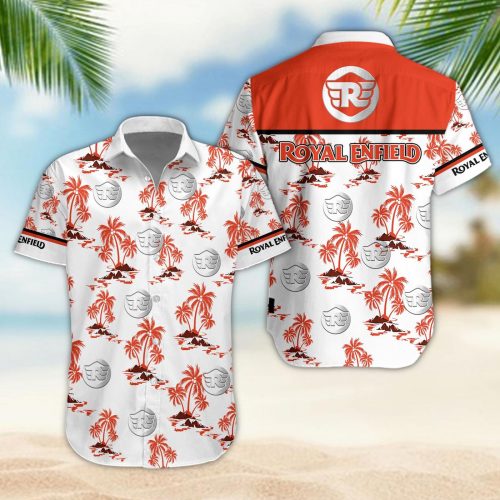 Royal Enfield 3D Button 3D Button Hawaiian Shirt Gift for Men Dad Father Gift for Men Dad Father