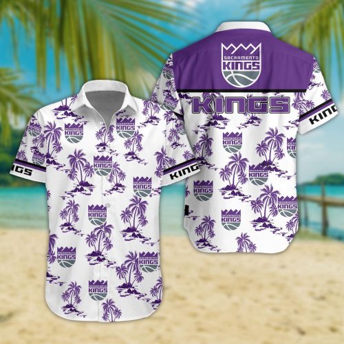 Sacramento Kings 3D Button Hawaii Shirt Gift for Men Dad Father