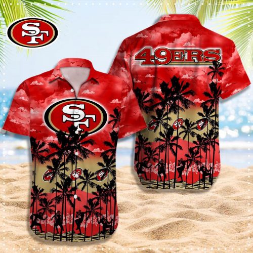 San Francisco 49ers 3D Button 3D Button Hawaiian Shirt Gift for Men Dad Father Gift for Men Dad Father 08