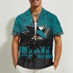San Jose Sharks 3D Button Hawaii Shirt Gift for Men Dad Father