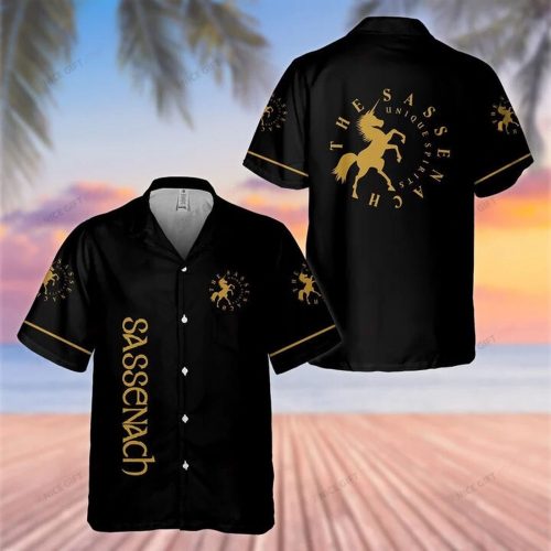 Sassenach 3D Button 3D Button Hawaiian Shirt Gift for Men Dad Father Gift for Men Dad Father 3HS-Z1Q5