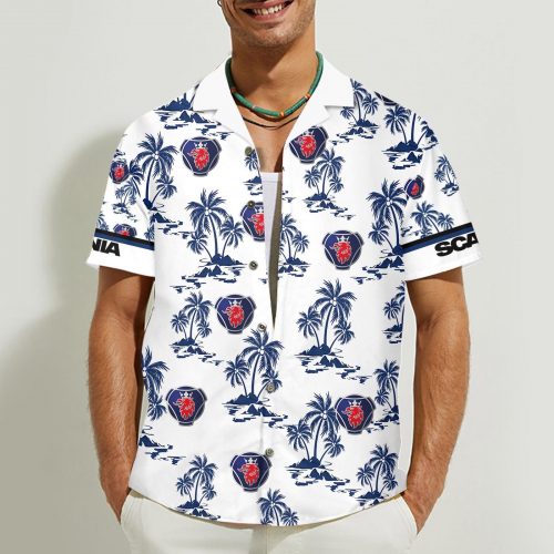 Scania 3D Button 3D Button Hawaiian Shirt Gift for Men Dad Father Gift for Men Dad Father
