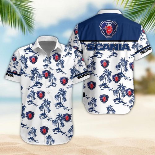 Scania 3D Button 3D Button Hawaiian Shirt Gift for Men Dad Father Gift for Men Dad Father