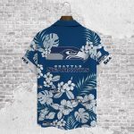 Seattle Seahawks 2023 AOP 3D Button 3D Button Hawaiian Shirt Gift for Men Dad Father Gift for Men Dad Father V39