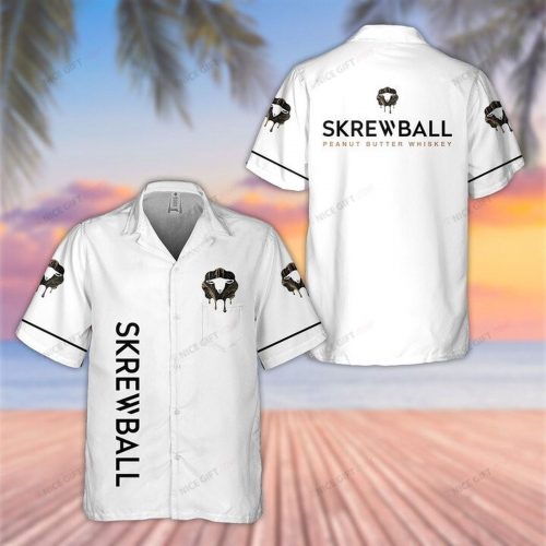 Skrewball 3D Button 3D Button Hawaiian Shirt Gift for Men Dad Father Gift for Men Dad Father 3HS-A4J5