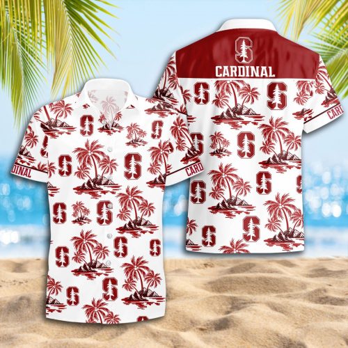 Stanford Cardinal 3D Button Hawaii Shirt Gift for Men Dad Father