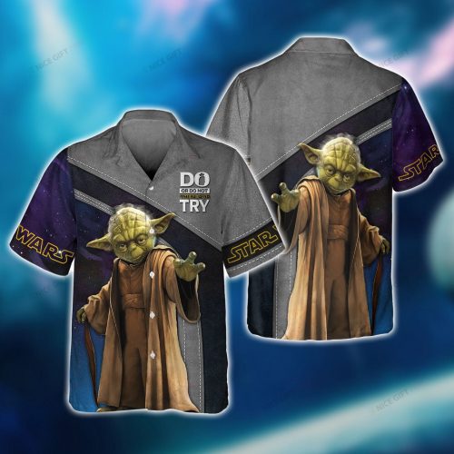 Star Wars Yoda Do Or Do Not There Is No Try Hawaiian 3D Shirt 3HS-E3O6