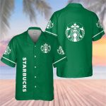 Starbucks 3D Button 3D Button Hawaiian Shirt Gift for Men Dad Father Gift for Men Dad Father 3HS-Q1K9