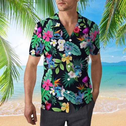 Stitch Hawaiian 3D Shirt 3HS-V0R5