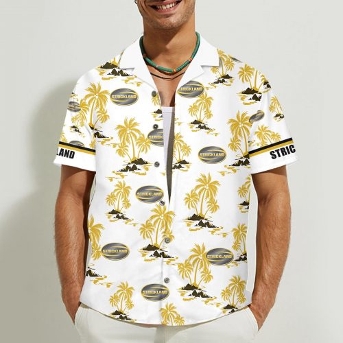 Strickland 3D Button 3D Button Hawaiian Shirt Gift for Men Dad Father Gift for Men Dad Father