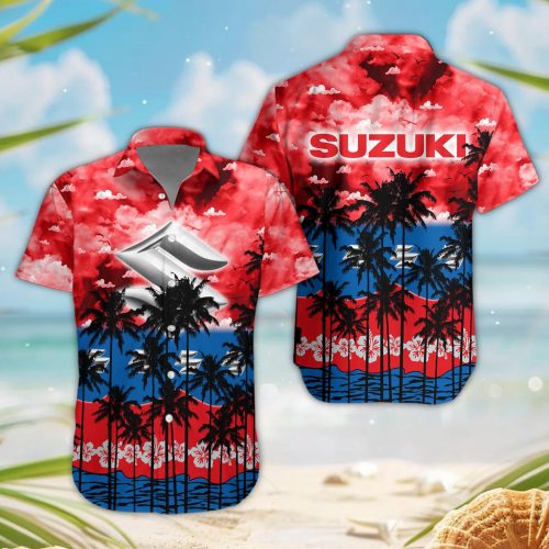 Suzuki 3D Button Hawaii Shirt Gift for Men Dad Father