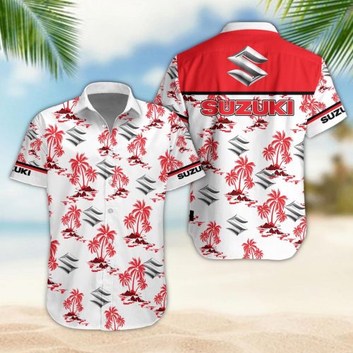 Suzuki 3D Button 3D Button Hawaiian Shirt Gift for Men Dad Father Gift for Men Dad Father