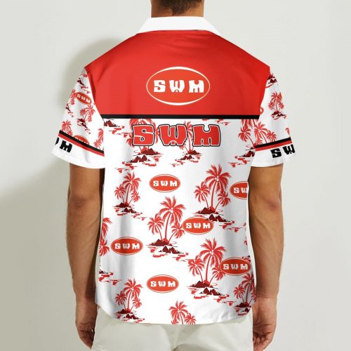 SWM 3D Button 3D Button Hawaiian Shirt Gift for Men Dad Father Gift for Men Dad Father
