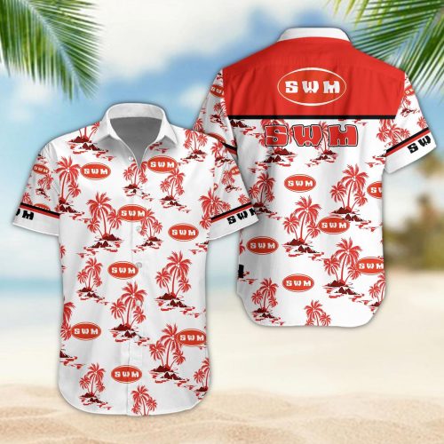 SWM 3D Button 3D Button Hawaiian Shirt Gift for Men Dad Father Gift for Men Dad Father