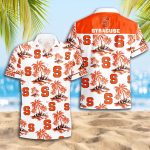 Syracuse Orange 3D Button Hawaii Shirt Gift for Men Dad Father