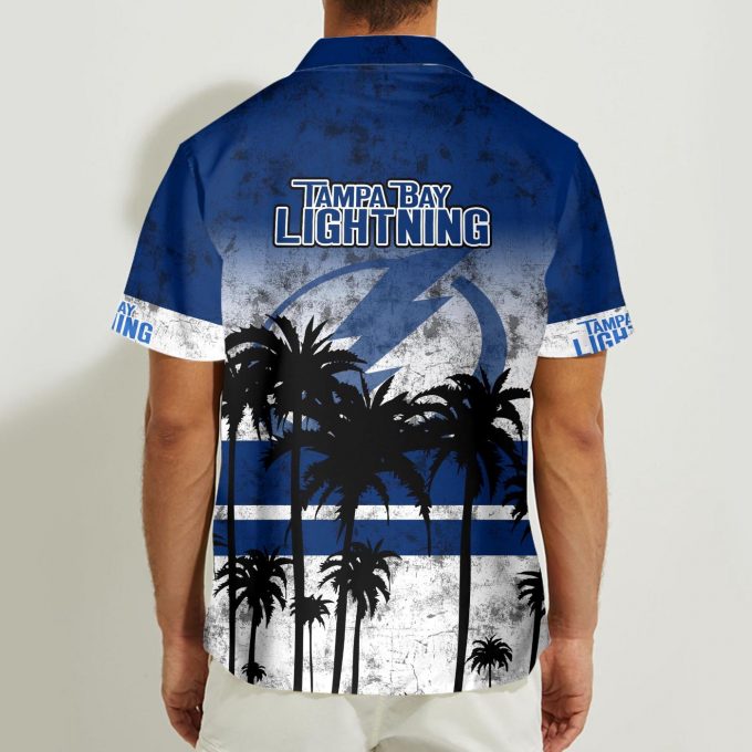 Tampa Bay Lightning 3D Button Hawaii Shirt Gift for Men Dad Father
