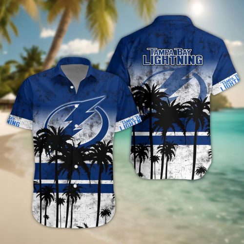 Tampa Bay Lightning 3D Button Hawaii Shirt Gift for Men Dad Father