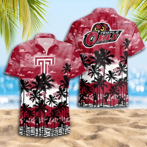 Temple Owls 3D Button 3D Button Hawaiian Shirt Gift for Men Dad Father Gift for Men Dad Father Trending Summer