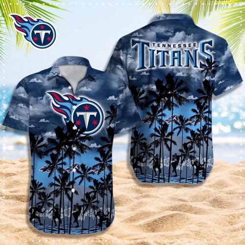 Tennessee Titans 3D Button 3D Button Hawaiian Shirt Gift for Men Dad Father Gift for Men Dad Father
