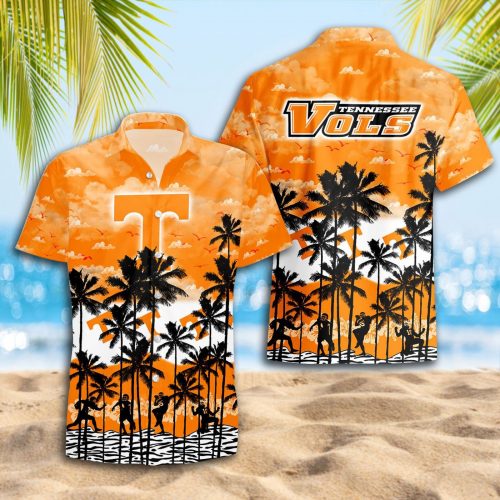 Tennessee Volunteers 3D Button 3D Button Hawaiian Shirt Gift for Men Dad Father Gift for Men Dad Father Trending Summer