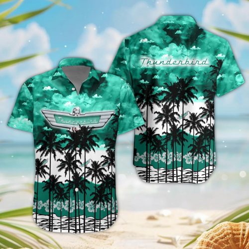 Thunderbird 3D Button Hawaii Shirt Gift for Men Dad Father