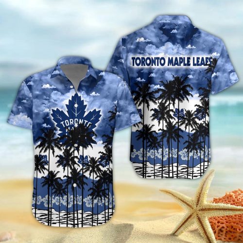 Toronto Maple Leafs 3D Button 3D Button Hawaiian Shirt Gift for Men Dad Father Gift for Men Dad Father