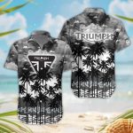 Triumph 3D Button Hawaii Shirt Gift for Men Dad Father