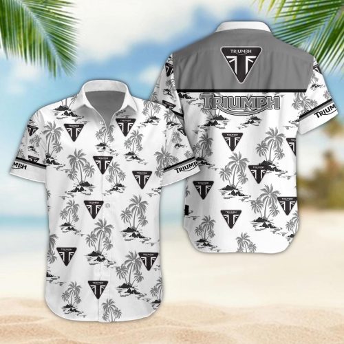 Triumph 3D Button 3D Button Hawaiian Shirt Gift for Men Dad Father Gift for Men Dad Father