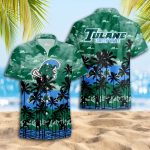 Tulane Green Wave 3D Button 3D Button Hawaiian Shirt Gift for Men Dad Father Gift for Men Dad Father Trending Summer