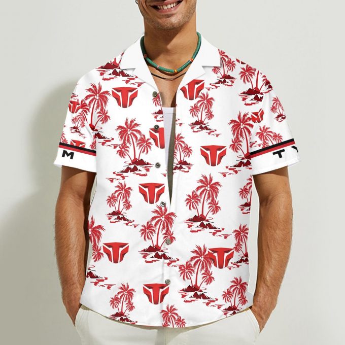 TYM Tractors 3D Button 3D Button Hawaiian Shirt Gift for Men Dad Father Gift for Men Dad Father
