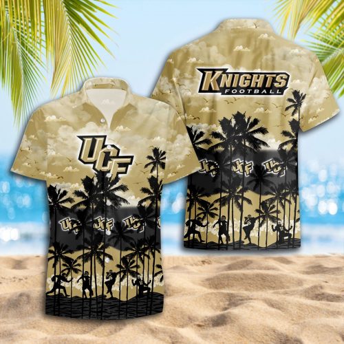 UCF Knights 3D Button 3D Button Hawaiian Shirt Gift for Men Dad Father Gift for Men Dad Father Trending Summer