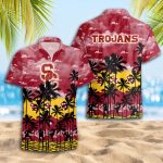 USC Trojans 3D Button 3D Button Hawaiian Shirt Gift for Men Dad Father Gift for Men Dad Father Trending Summer