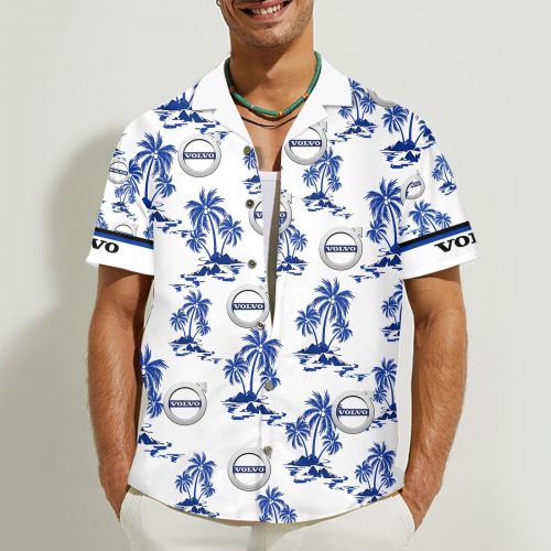 Volvo 3D Button 3D Button Hawaiian Shirt Gift for Men Dad Father Gift for Men Dad Father