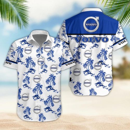 Volvo 3D Button 3D Button Hawaiian Shirt Gift for Men Dad Father Gift for Men Dad Father