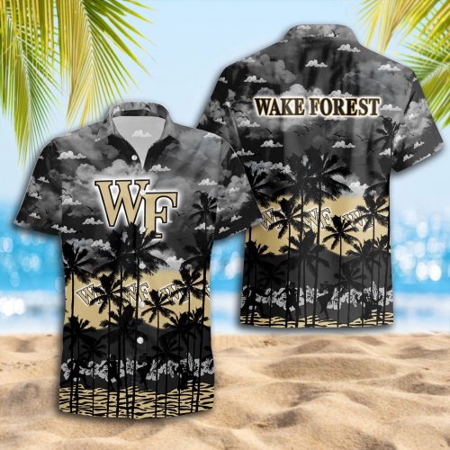 Wake Forest Demon 3D Button 3D Button Hawaiian Shirt Gift for Men Dad Father Gift for Men Dad Father Trending Summer