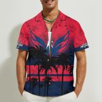 Washington Capitals 3D Button Hawaii Shirt Gift for Men Dad Father