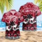 Washington State Cougars 3D Button 3D Button Hawaiian Shirt Gift for Men Dad Father Gift for Men Dad Father Trending Summer