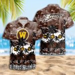 Western Michigan Broncos 3D Button 3D Button Hawaiian Shirt Gift for Men Dad Father Gift for Men Dad Father Trending Summer